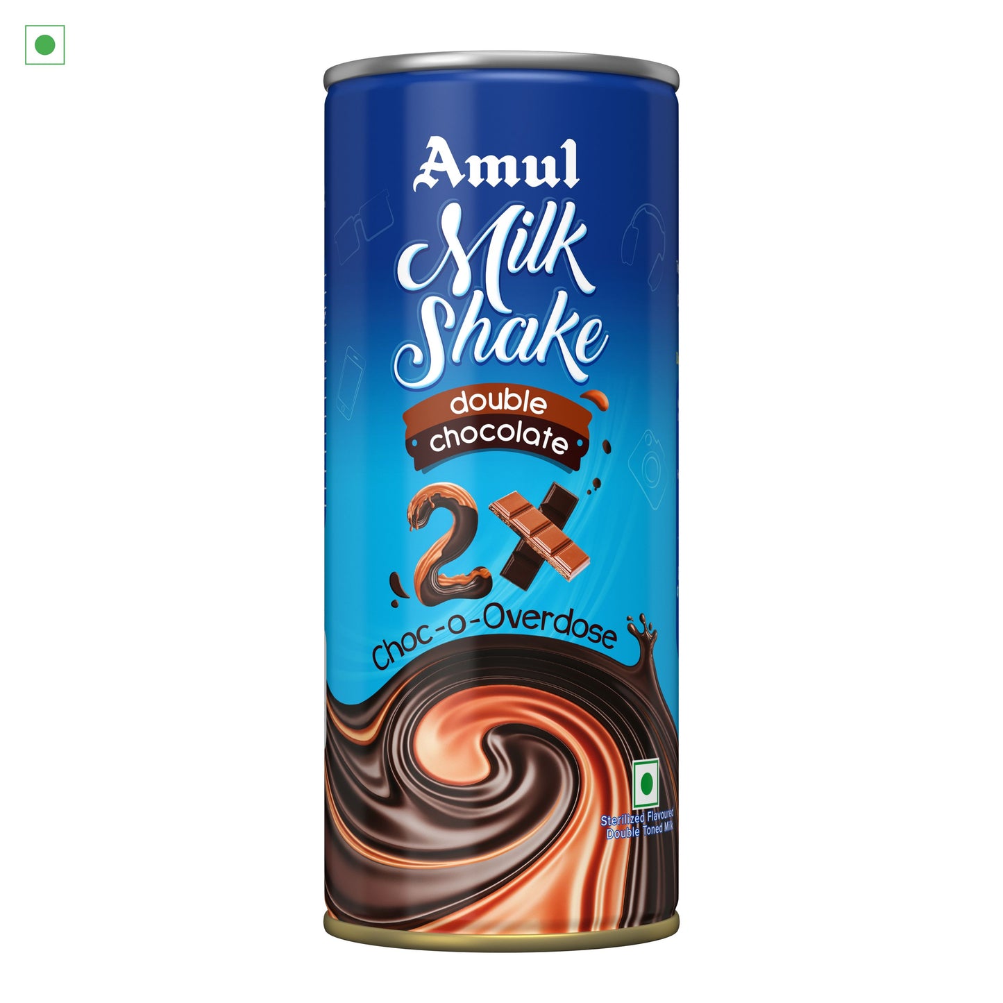 AMUL DRINK - MILK SHAKE DOUBLE CHOCOLATE 30/200 ML