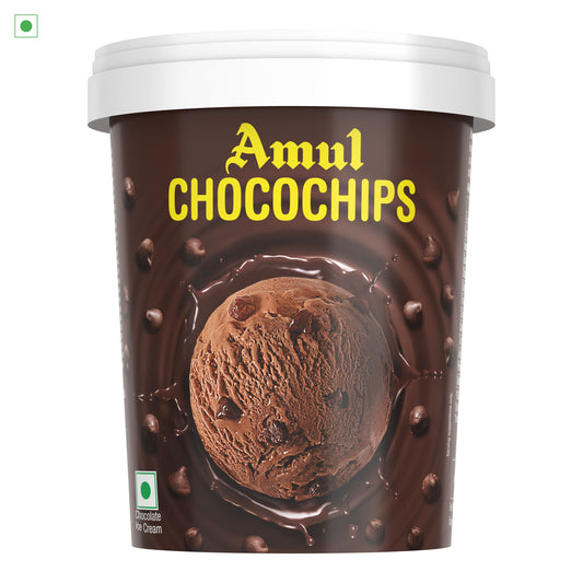 AMUL ICE CREAM 500ML - CHOCO CHIPS 30/500 ML