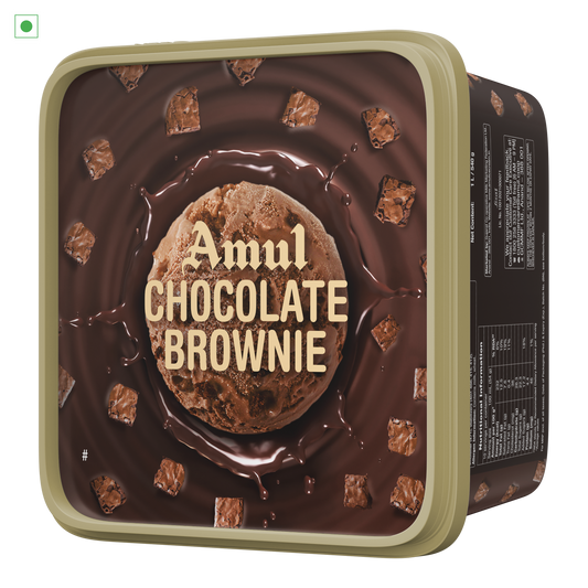 AMUL ICE CREAM CHOCOLATE BROWNIE 18/1 L