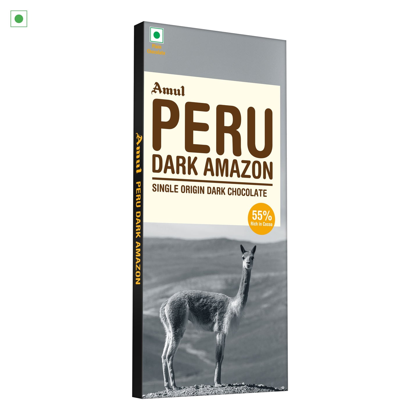 AMUL MILK CHOCOLATE - SINGLE ORIGIN 55% PERU 10/125 GM