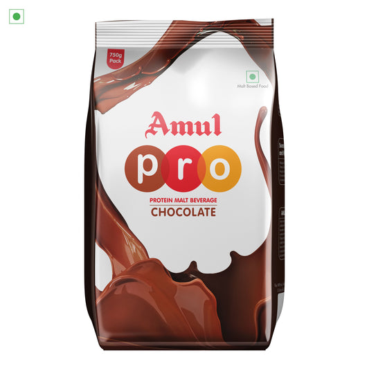 AMUL PRO MALT BEVERAGE - CHOCOLATE 24/500 GM