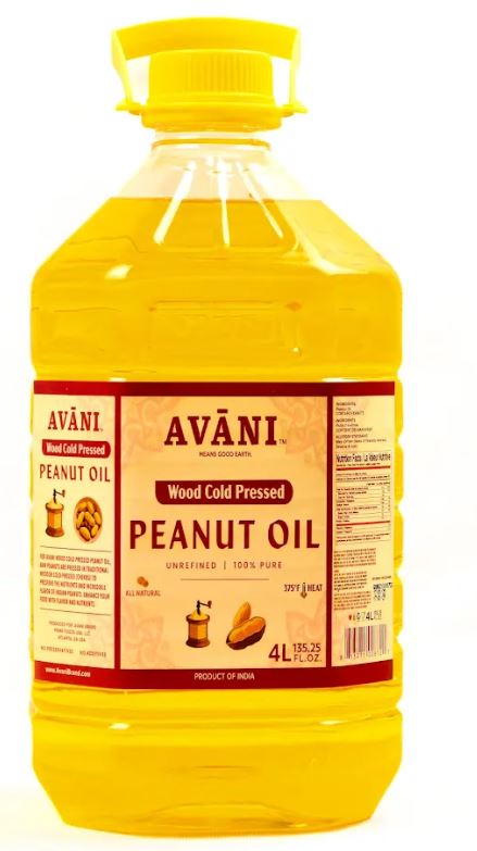AVANI PEANUT OIL - WOOD COLD PRESSED 4/4 L