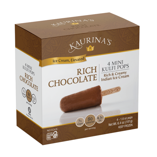 KAURINA'S KULFI POPS MINI - RICH CHOCOLATE 6/4-PACK/1.6 OZ