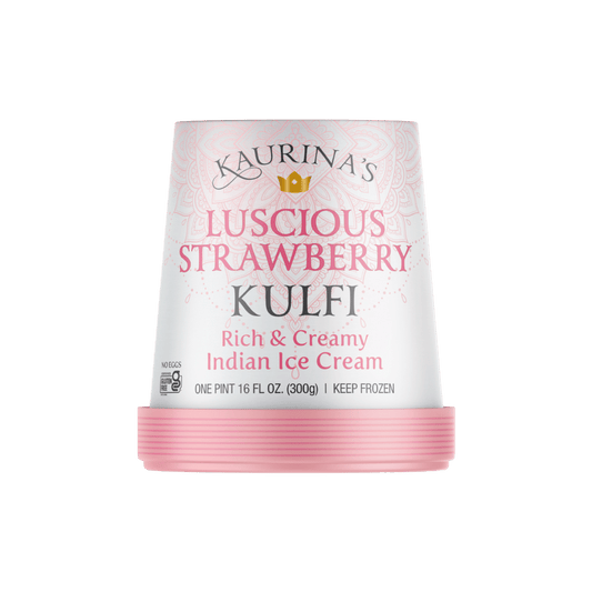 KAURINA'S KULFI TUBS - LUSCIOUS STRAWBERRY 6/1 PT