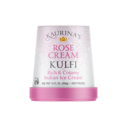 KAURINA'S KULFI TUBS - ROSE CREAM 6/1 PT