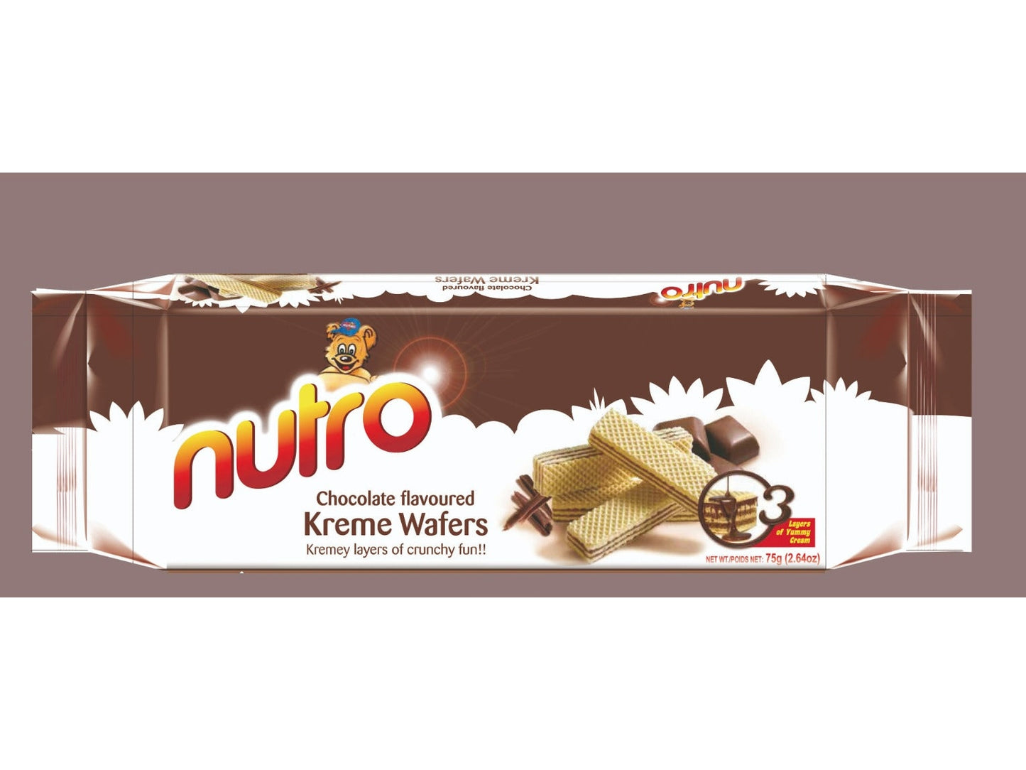 NUTRO KREME WAFERS CHOCOLATE 24/75 GM
