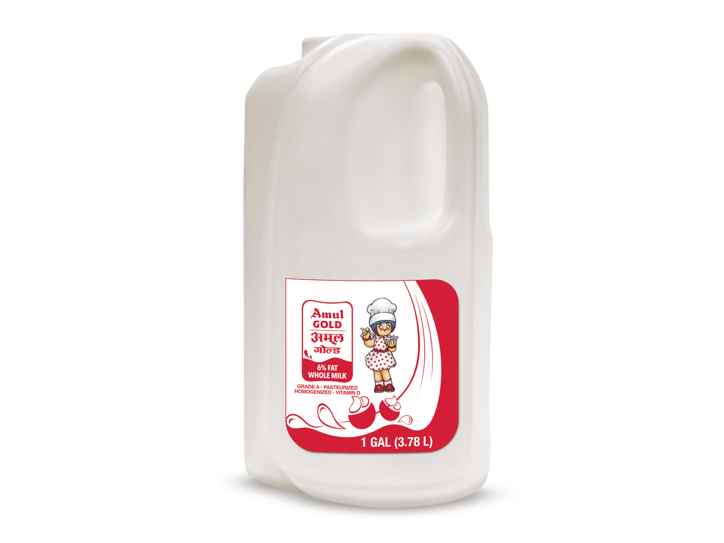 AMUL MILK GOLD 6% FAT 4/1 GAL