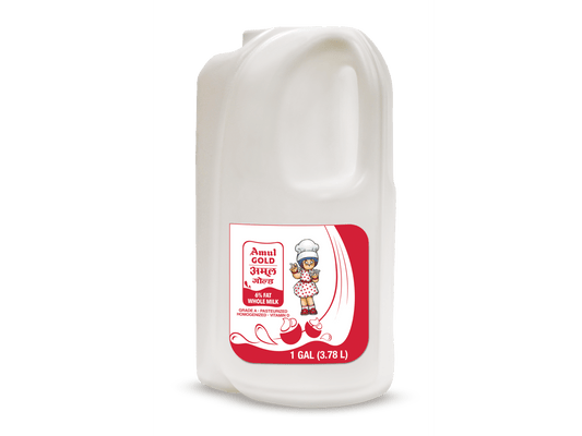 AMUL MILK GOLD 6% FAT 4/1 GAL