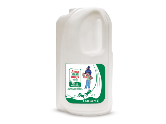 AMUL MILK SHAKTI 4.5% FAT 4/1 GAL