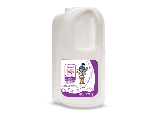 AMUL MILK SLIM N TRIM 2% REDUCED FAT 4/1 GAL
