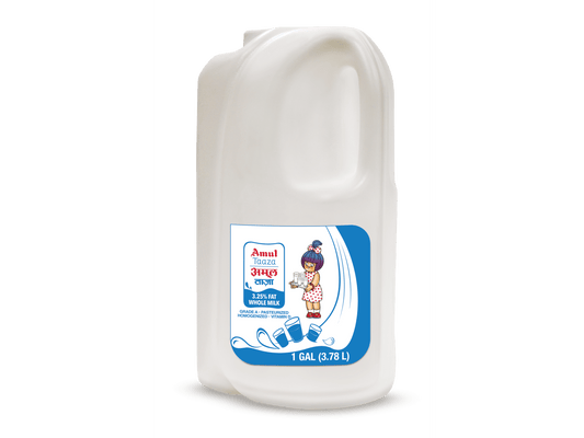 AMUL MILK TAAZA 3.25% FAT 4/1 GAL