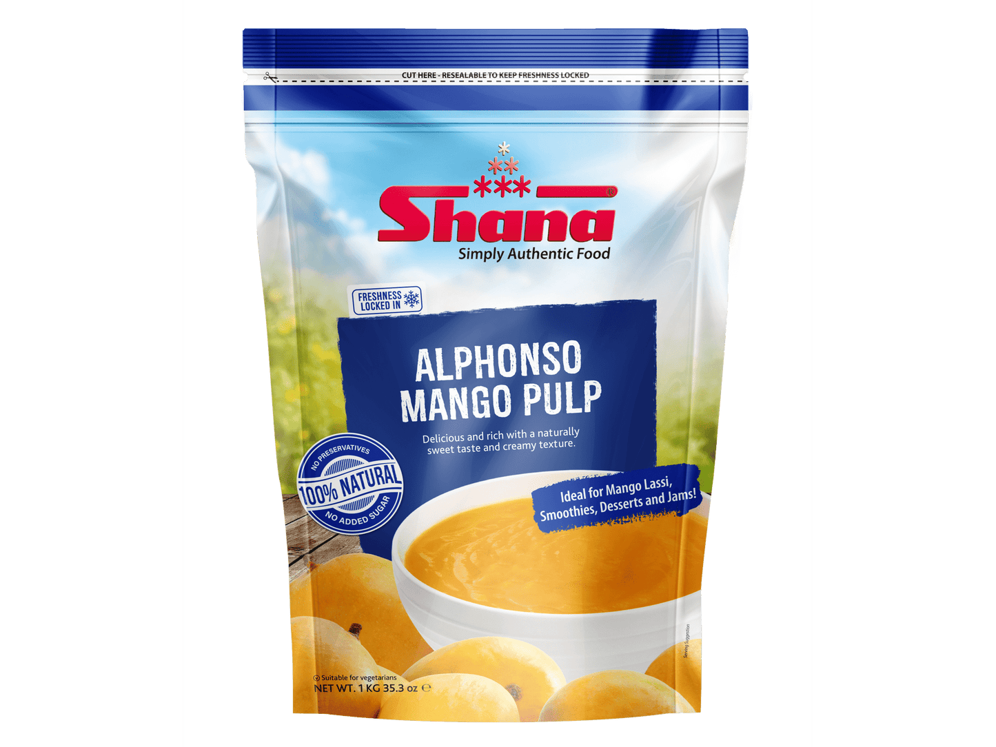 SHANA ALPHONSO MANGO PULP (FROZEN) 9/1 KG