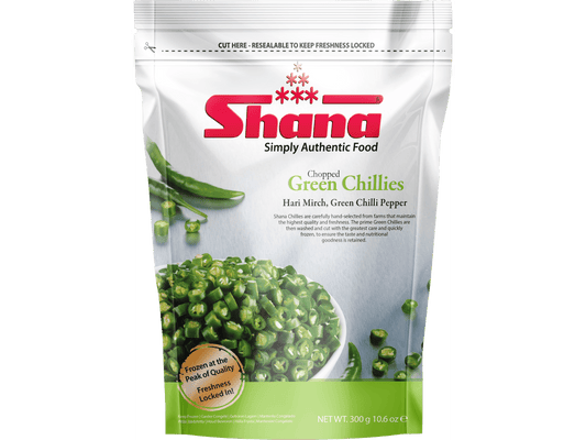 SHANA CHOPPED GREEN CHILLI 12/300 GM