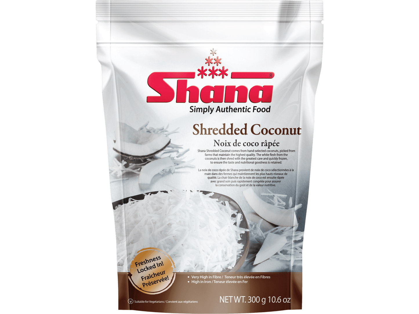 SHANA COCONUT SHREDDED 12/300 GM
