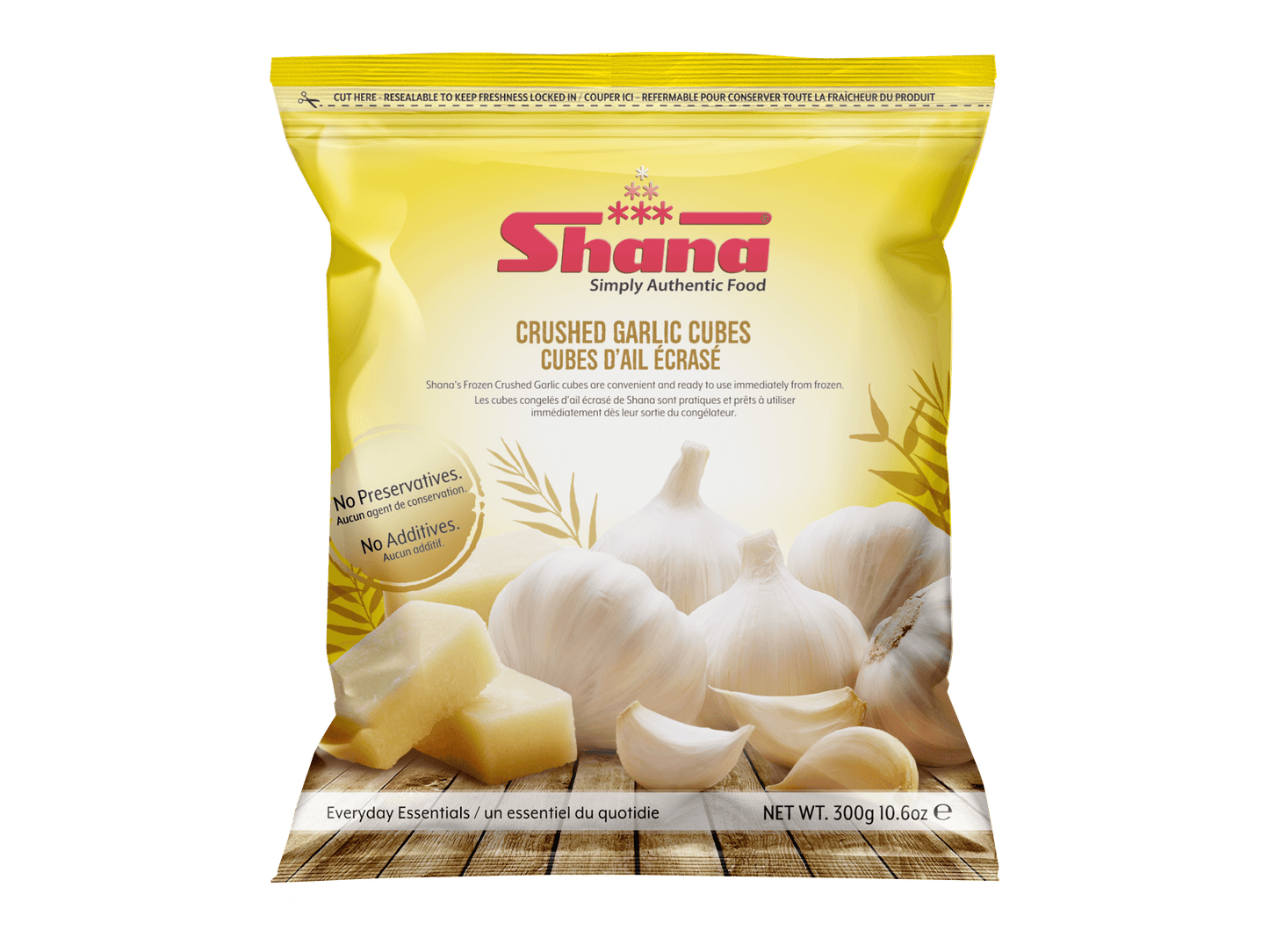 SHANA CRUSHED GARLIC CUBE 12/300 GM