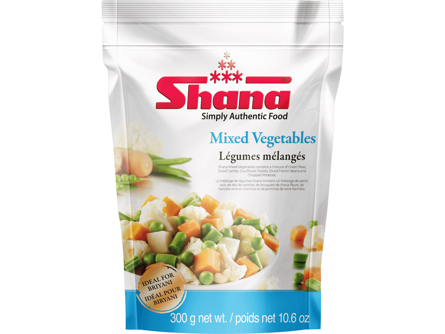 SHANA MIXED VEGETABLES 12/300 GM